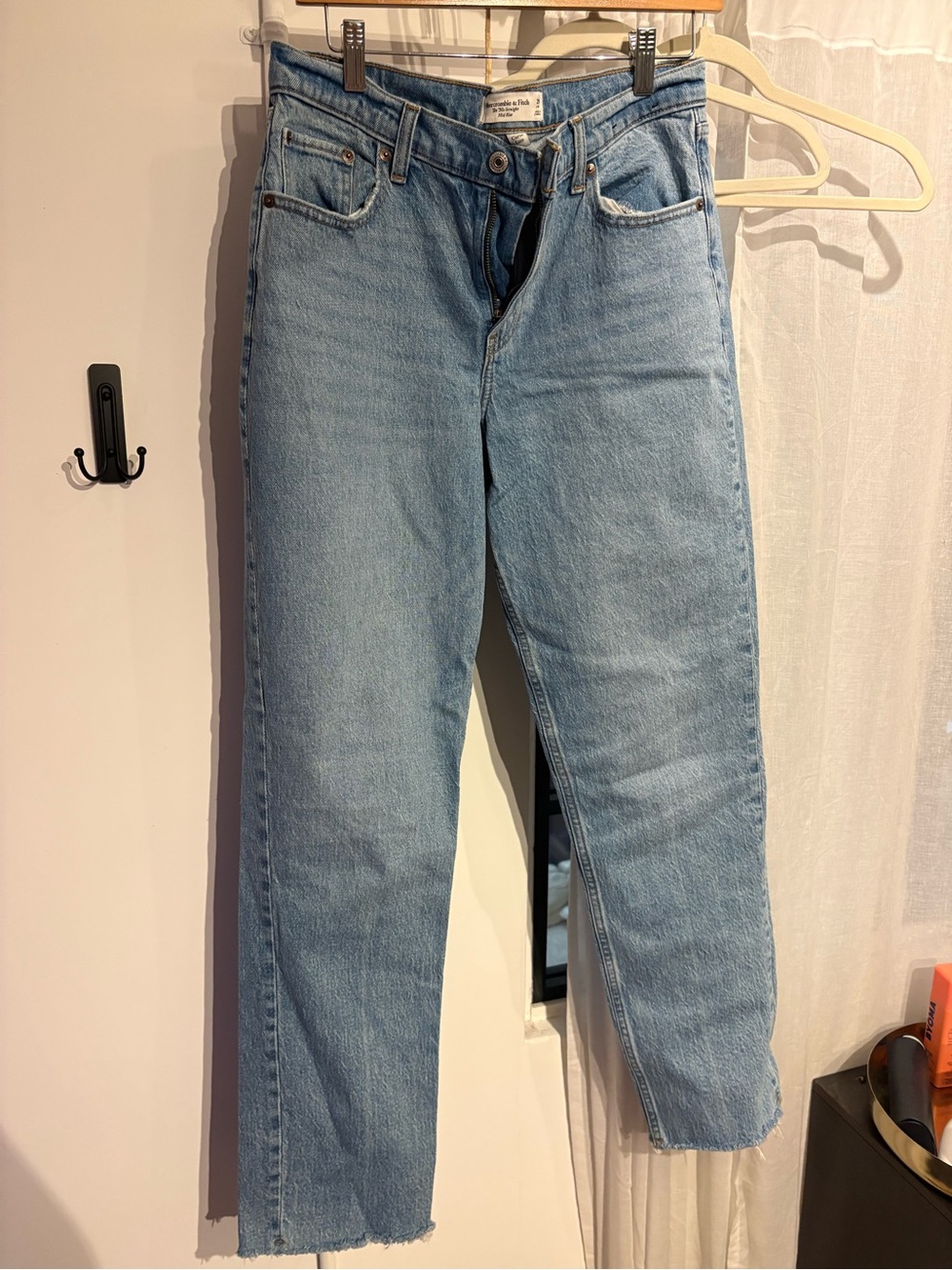Abercrombie & Fitch Light Wash Straight-Leg Jeans